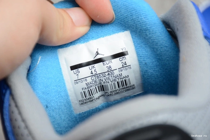 Jordan Air CT8532-400 Varsity Retro 3 Cement Royal 0103